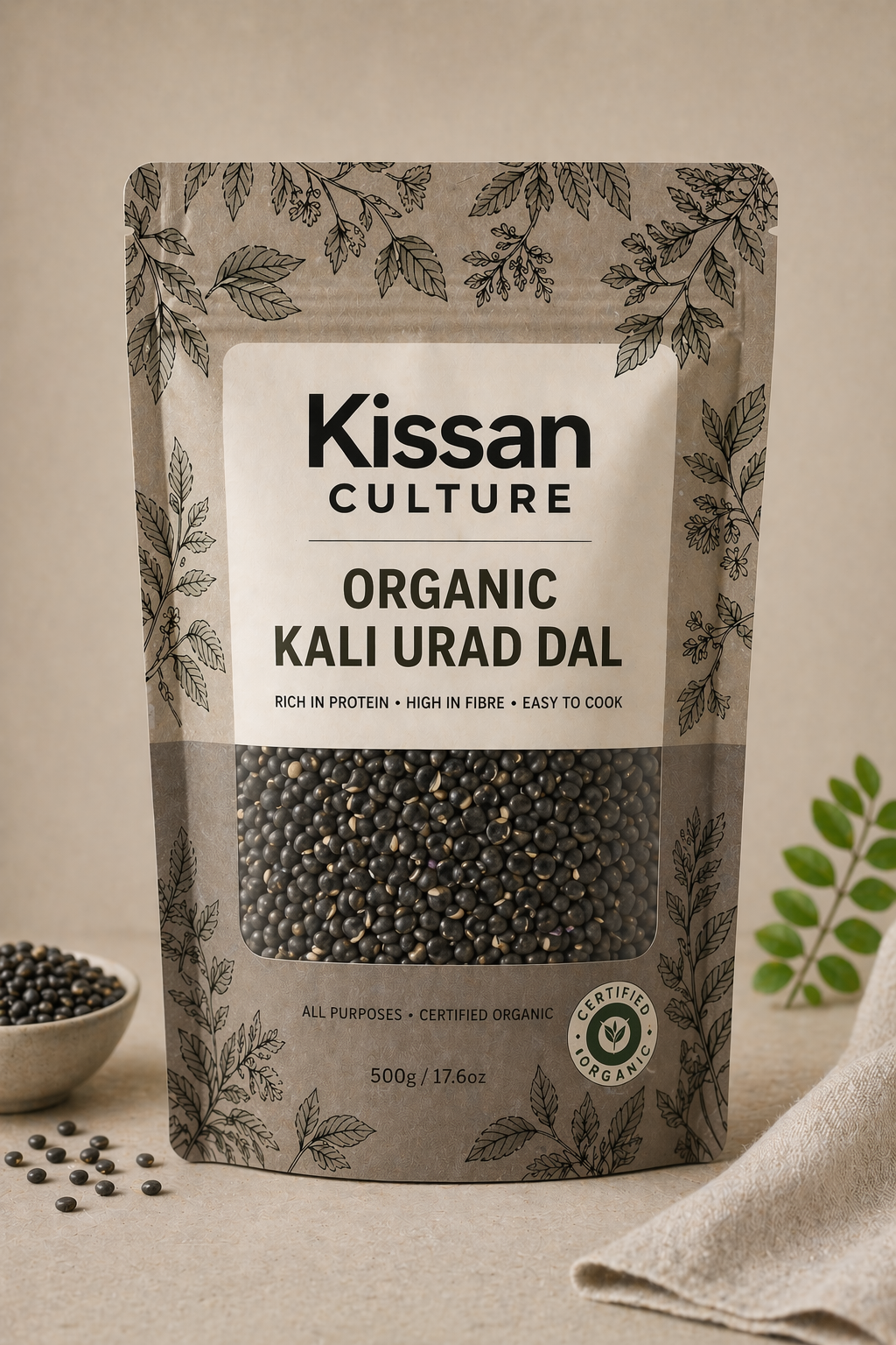 Kissan Culture Organic Black Urad Dal