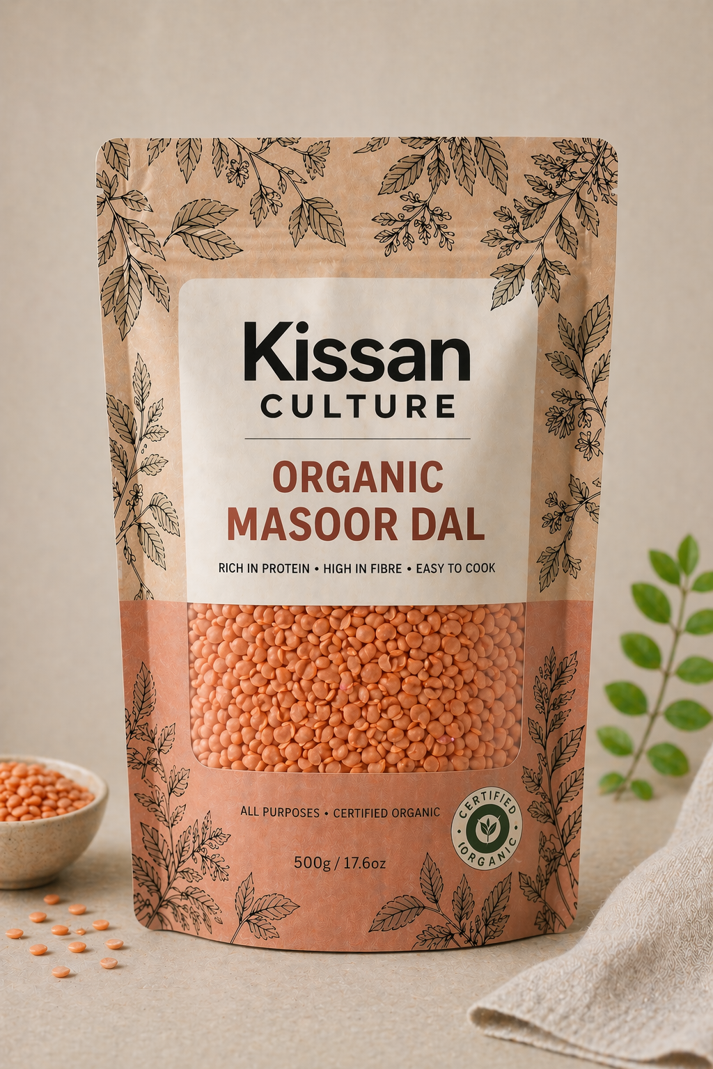 Kissan Culture Organic Masoor Dal