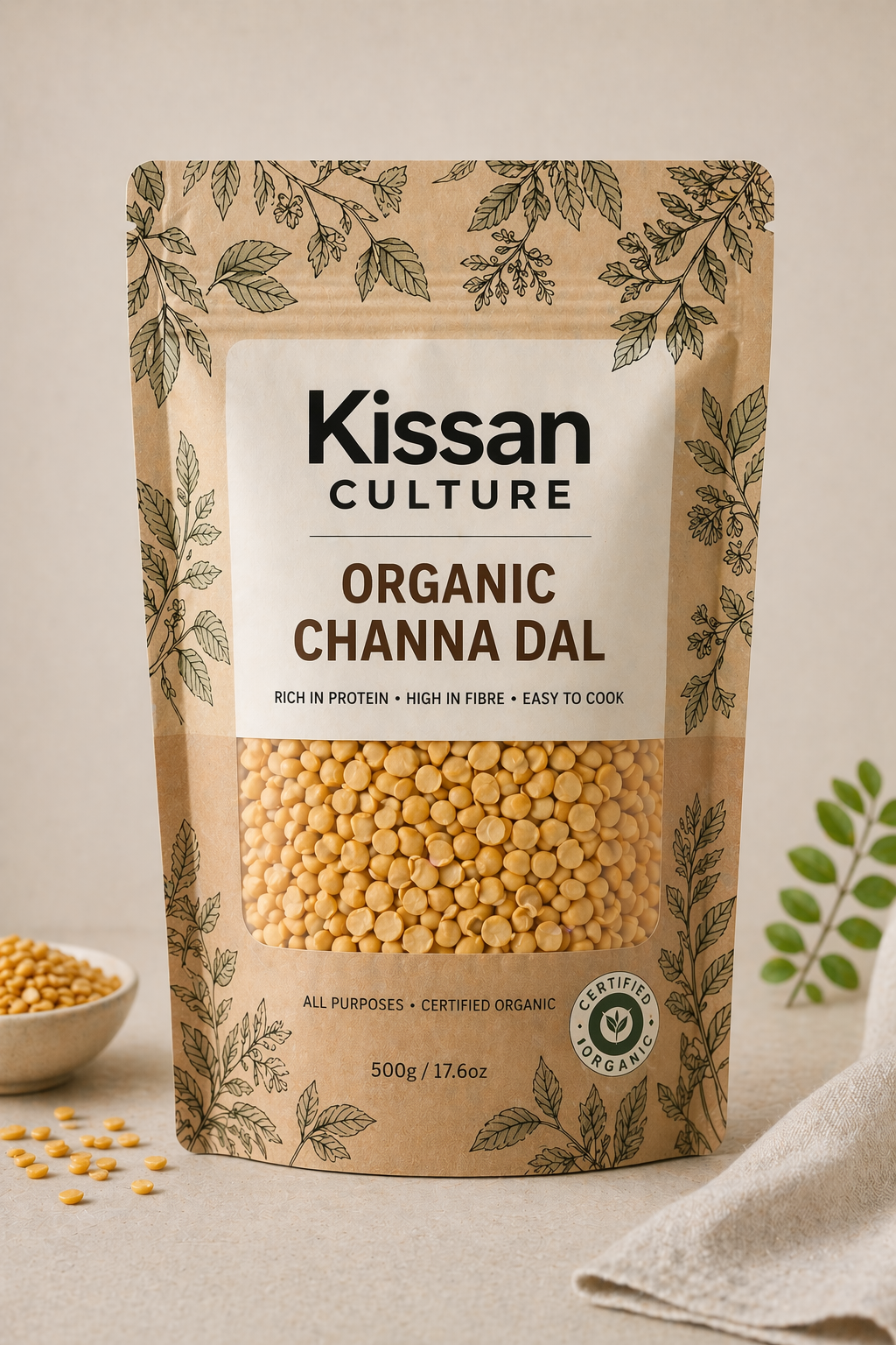 Kissan Culture Organic Channa Dal